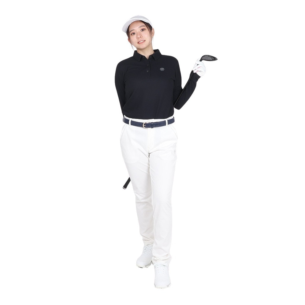 トミーアーマー（Tommy Armour）（レディース）ゴルフウェア 長袖 Basic ロングスリーブポロシャツ TAES24B070107 BLK