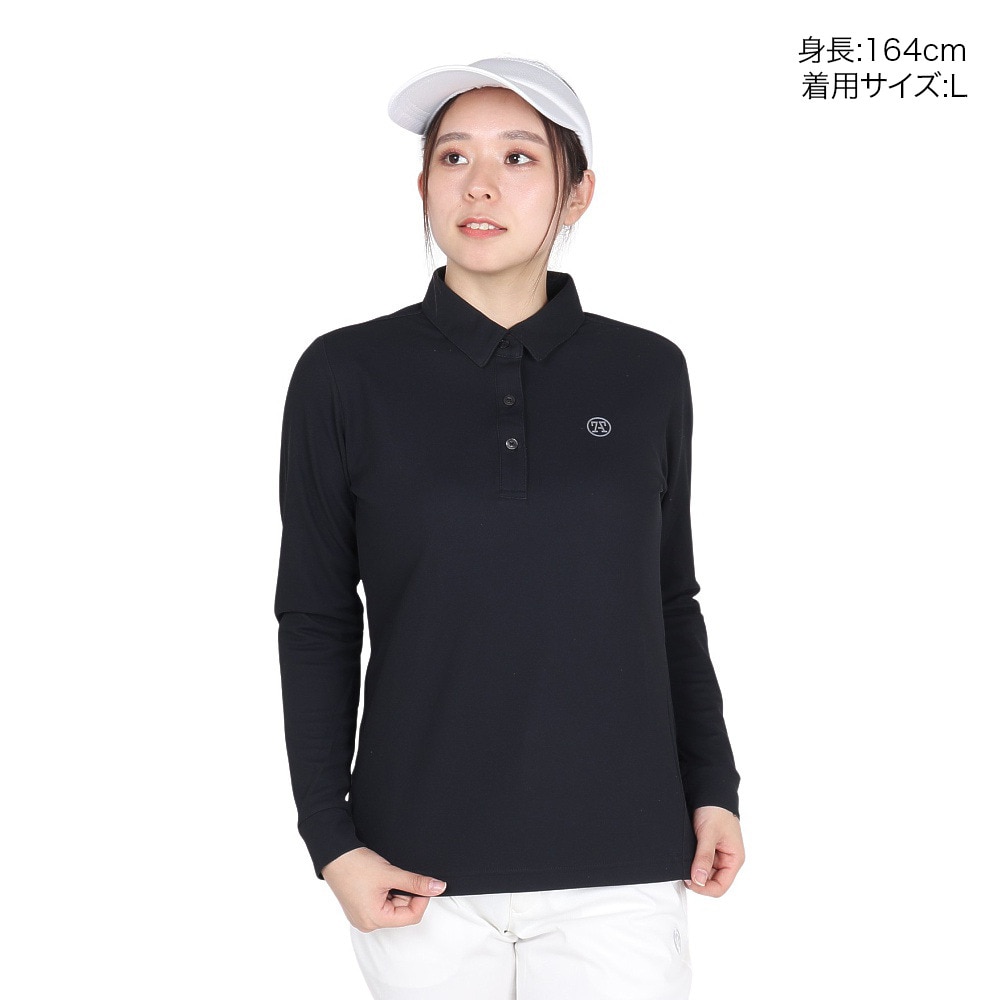 トミーアーマー（Tommy Armour）（レディース）ゴルフウェア 長袖 Basic ロングスリーブポロシャツ TAES24B070107 BLK