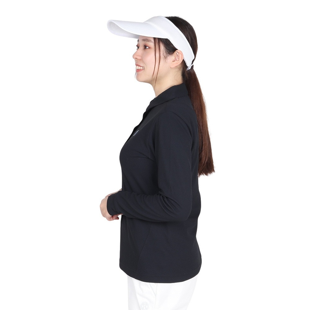 トミーアーマー（Tommy Armour）（レディース）ゴルフウェア 長袖 Basic ロングスリーブポロシャツ TAES24B070107 BLK