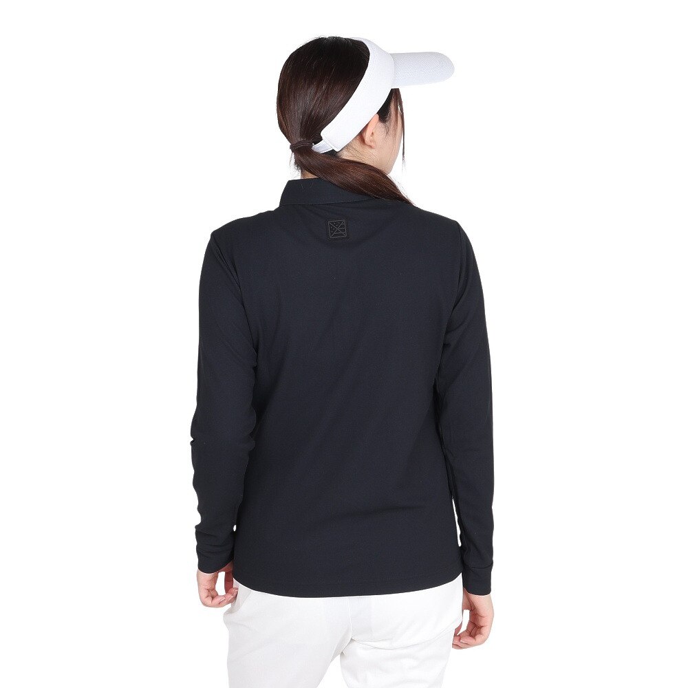 トミーアーマー（Tommy Armour）（レディース）ゴルフウェア 長袖 Basic ロングスリーブポロシャツ TAES24B070107 BLK