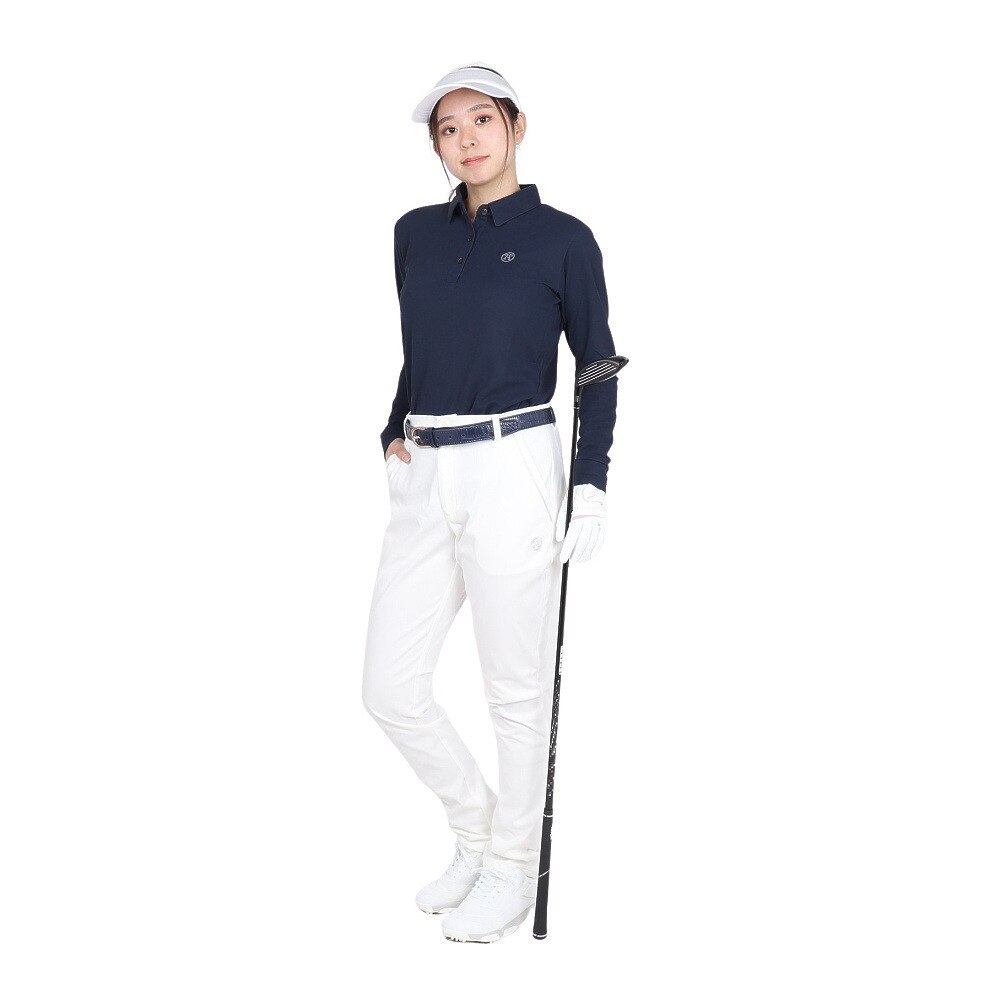 トミーアーマー（Tommy Armour）（レディース）ゴルフウェア ベーシックロングスリーブポロシャツ TAES24B070107 NVY