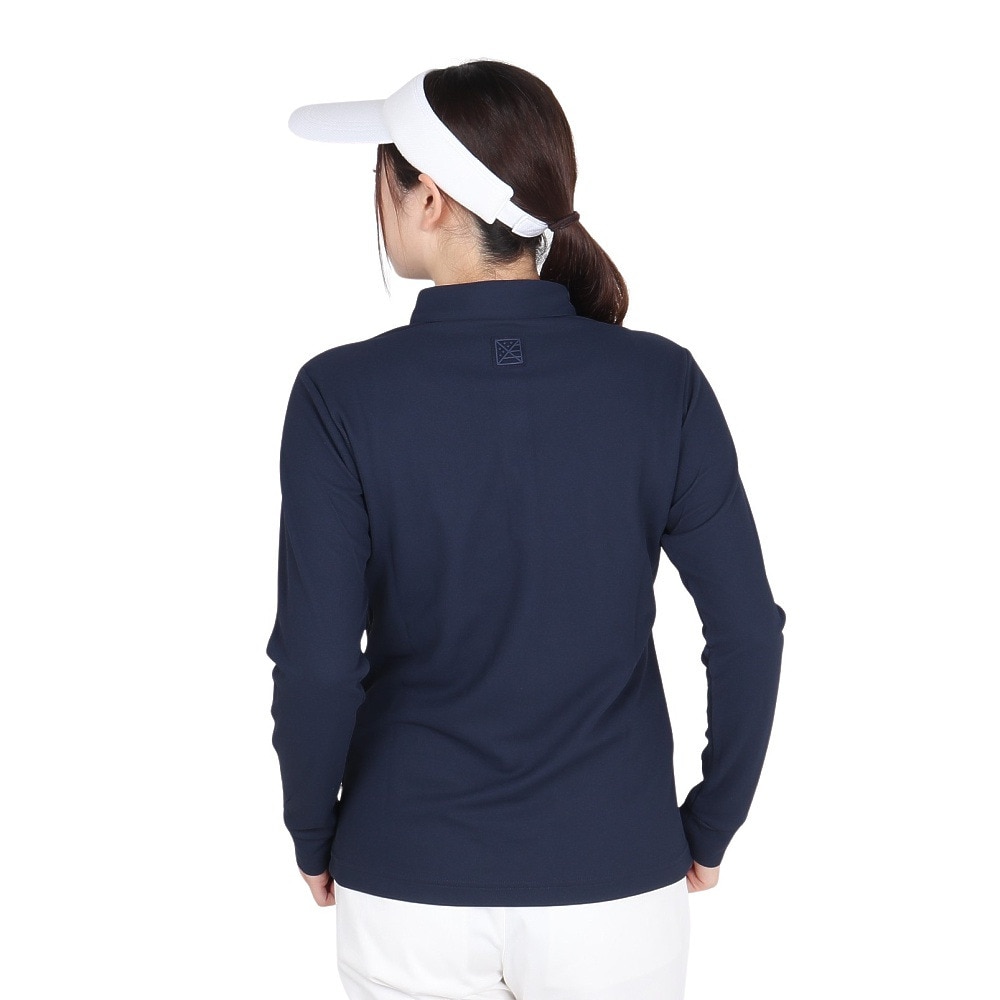 トミーアーマー（Tommy Armour）（レディース）ゴルフウェア ベーシックロングスリーブポロシャツ TAES24B070107 NVY