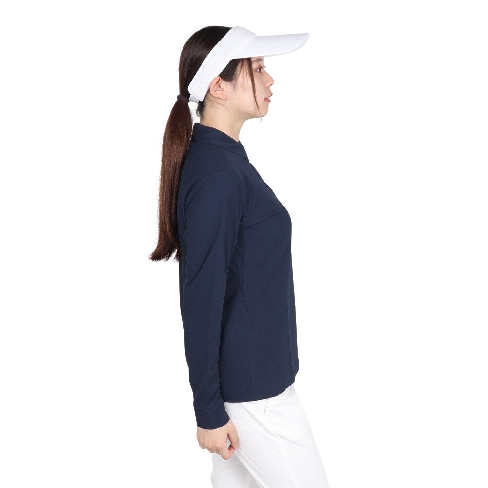 トミーアーマー（Tommy Armour）（レディース）ゴルフウェア ベーシックロングスリーブポロシャツ TAES24B070107 NVY