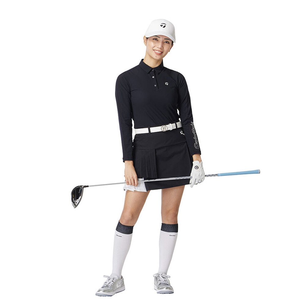 テーラーメイド（TAYLORMADE）（レディース）ゴルフウェア 吸汗速乾 長袖 スリーブロゴロングスリーブポロ M13300-UN658