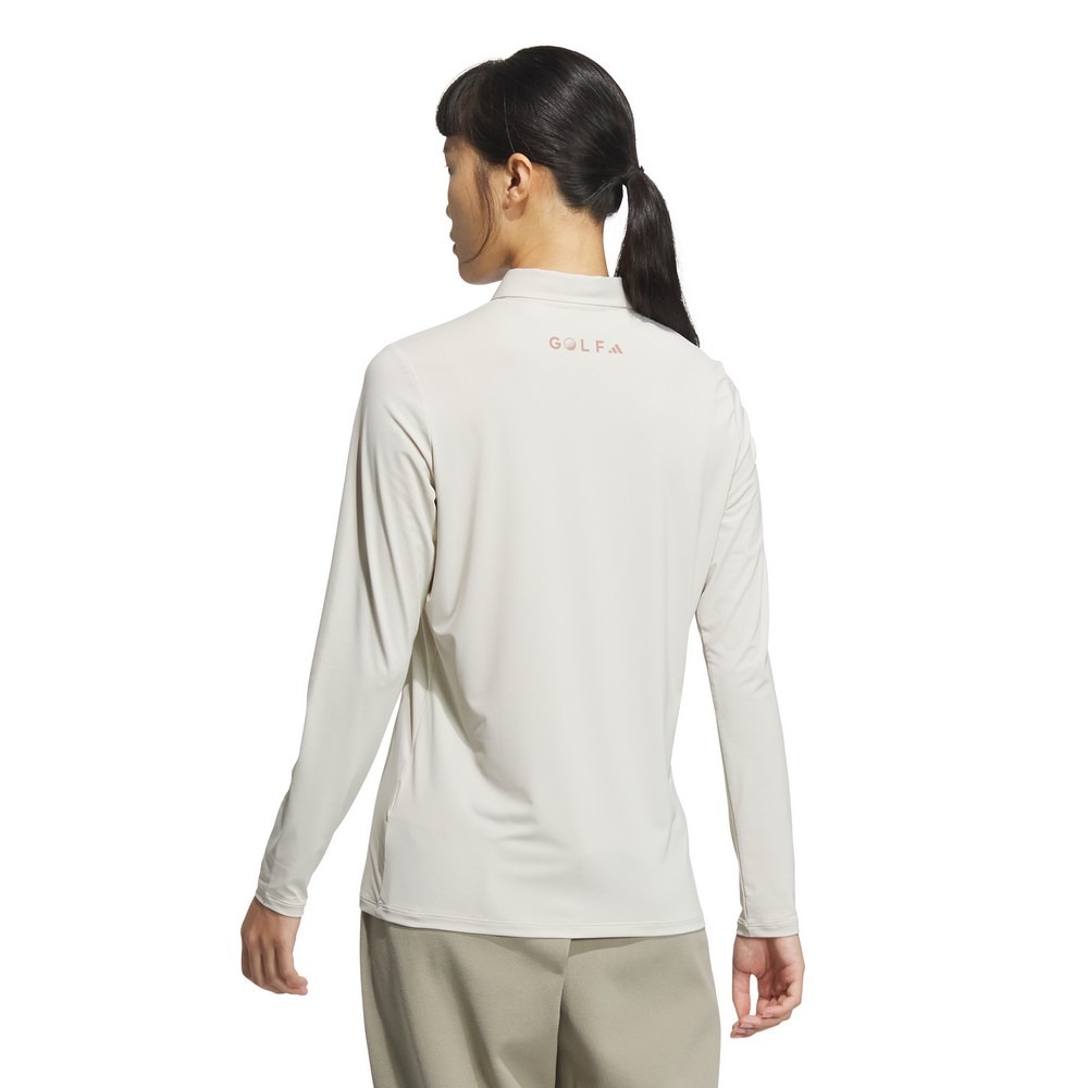 アディダス（adidas）（レディース）ゴルフウェア 吸湿 AEROREADY 長袖 ポロシャツ KTI95-JF4620ALM
