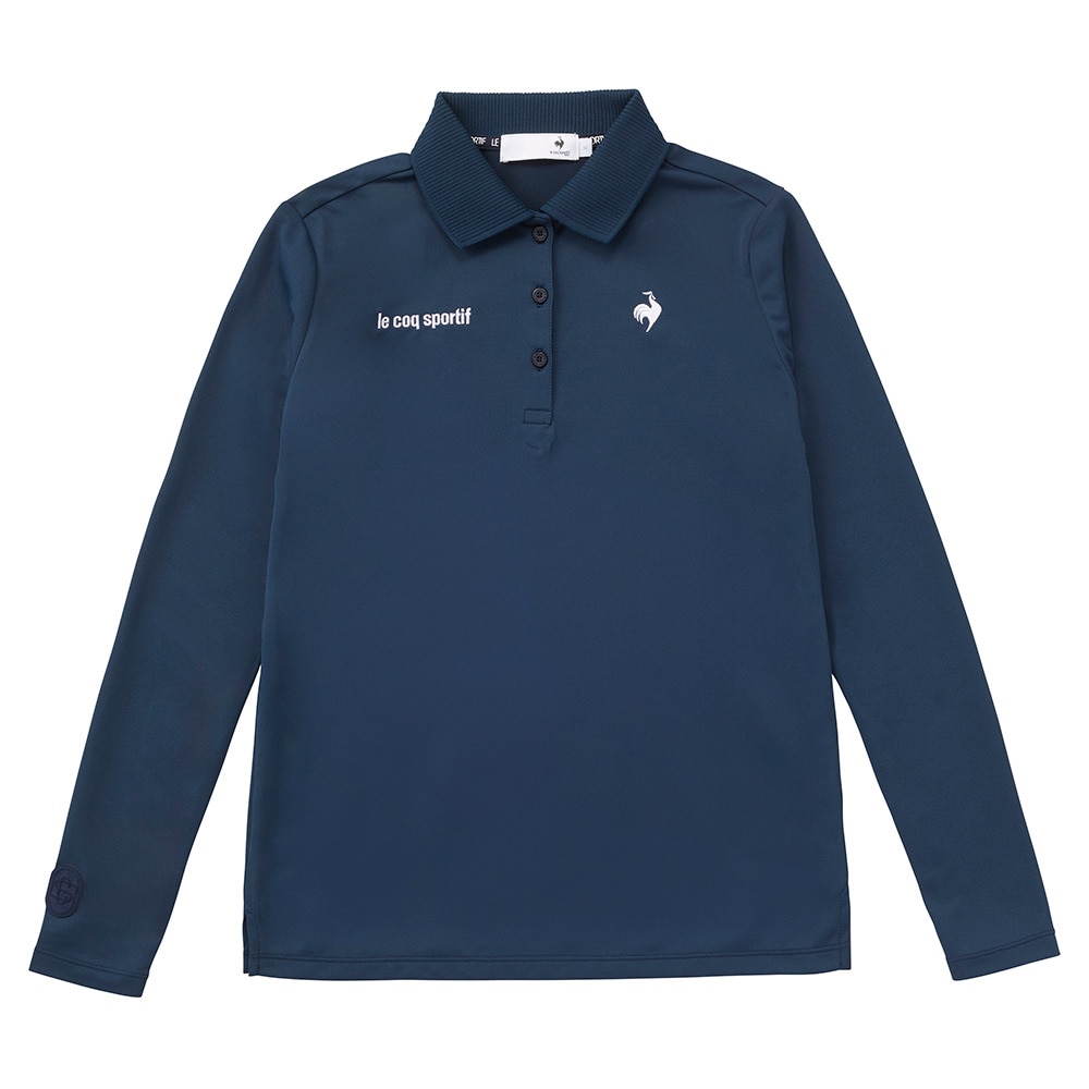 ルコックスポルティフ（lecoqsportif）（レディース）ゴルフウェア 吸汗速乾 長袖シャツ LG5SLS01L NV00