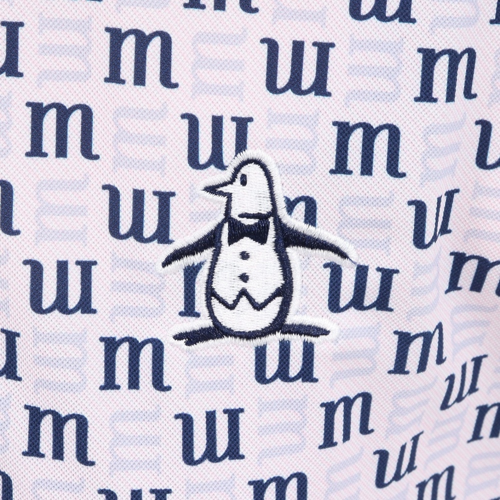 マンシングウエア（MUNSING WEAR）（レディース）ゴルフウェア 吸汗速乾 遮熱 サンスクリーン ロゴプリント 長袖ポロシャツ MG5SLS24L PK00