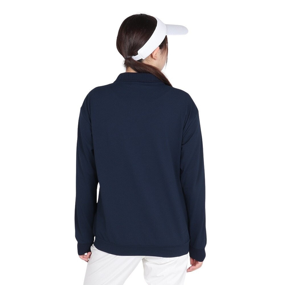 ルコックスポルティフ（lecoqsportif）（レディース）ゴルフウェア 吸汗速乾 ストレッチフォーサー 長袖オーバーシャツ LG4FLS01L NV00