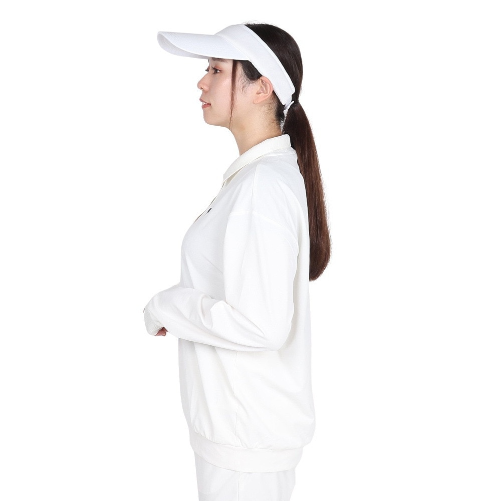 ルコックスポルティフ（lecoqsportif）（レディース）ゴルフウェア 吸汗速乾 ストレッチフォーサー 長袖オーバーシャツ LG4FLS01L WH00
