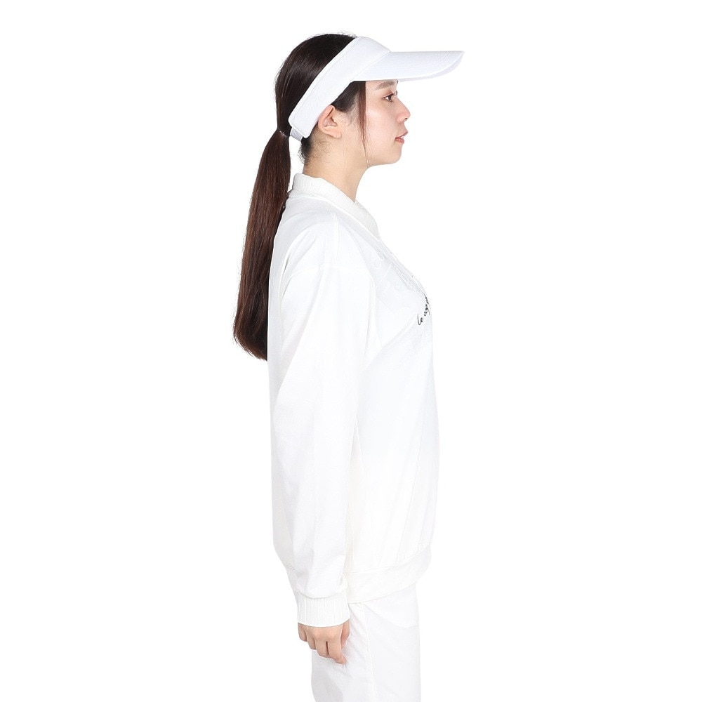 ルコックスポルティフ（lecoqsportif）（レディース）ゴルフウェア 吸汗速乾 ストレッチフォーサー 長袖オーバーシャツ LG4FLS01L WH00