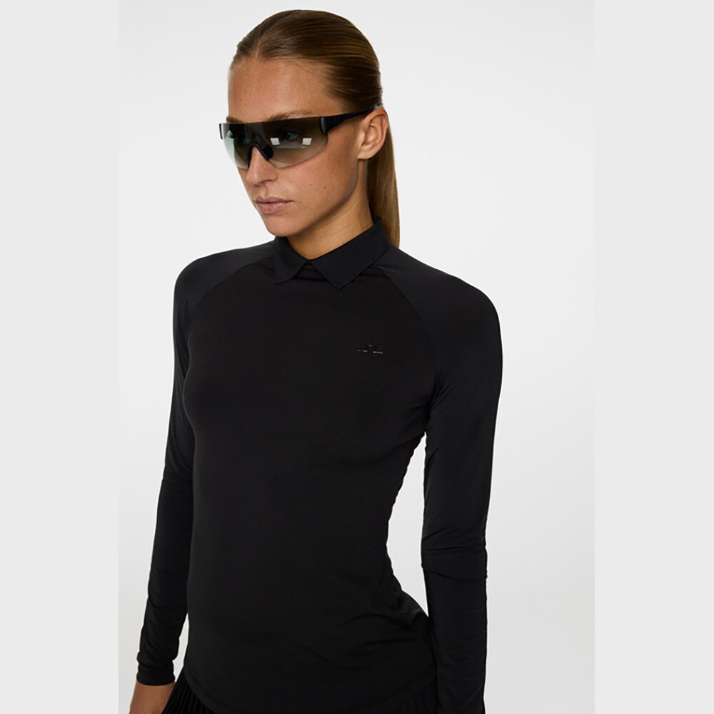 J.LINDEBERG（J.LINDEBERG）（レディース）ゴルフウェア Tori ハイブリッド 長袖ポロシャツ 072-24914-25AW-019