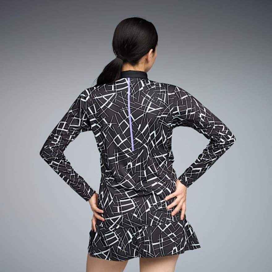 プーマ（PUMA）（レディース）ゴルフウェア 吸水速乾 シャドウキャット グラフィック 長袖ポロシャツ 635819-01