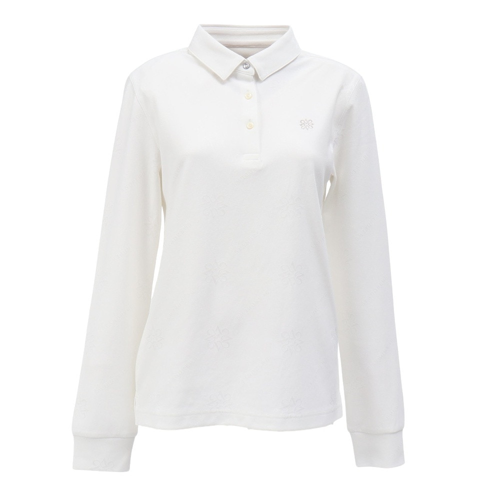 セントアンドリュース（ST.ANDREWS）（レディース）ゴルフウェア ロゴケルトジャガード長袖シャツ 043-5261952-030
