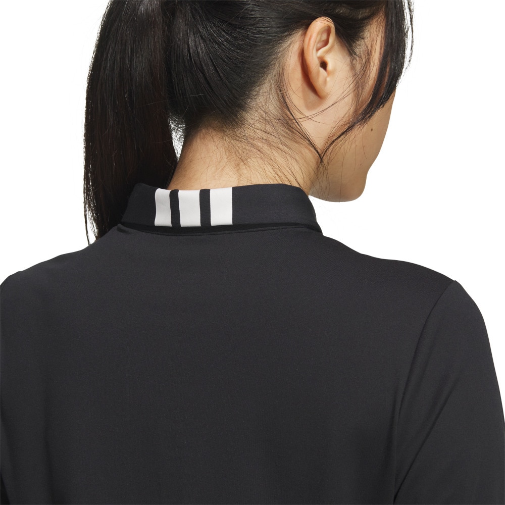 アディダス（adidas）（レディース）ゴルフウェア 長袖ポロシャツ JWK14-JM3010 BLK