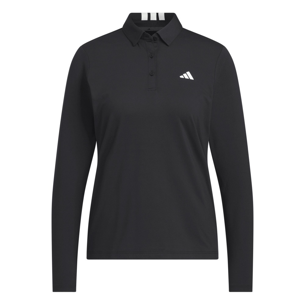 アディダス（adidas）（レディース）ゴルフウェア 長袖ポロシャツ JWK14-JM3010 BLK