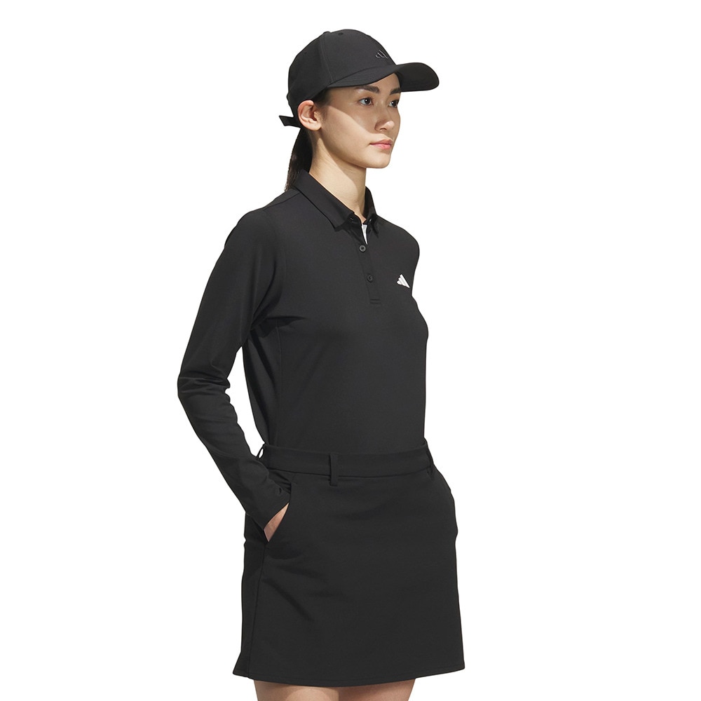 adidasゴルフウェア ブラックポロシャツとスカートセット 値下げ中 アディダス（adidas）（レディース）ゴルフウェア 吸汗 保温 COLD .RDY