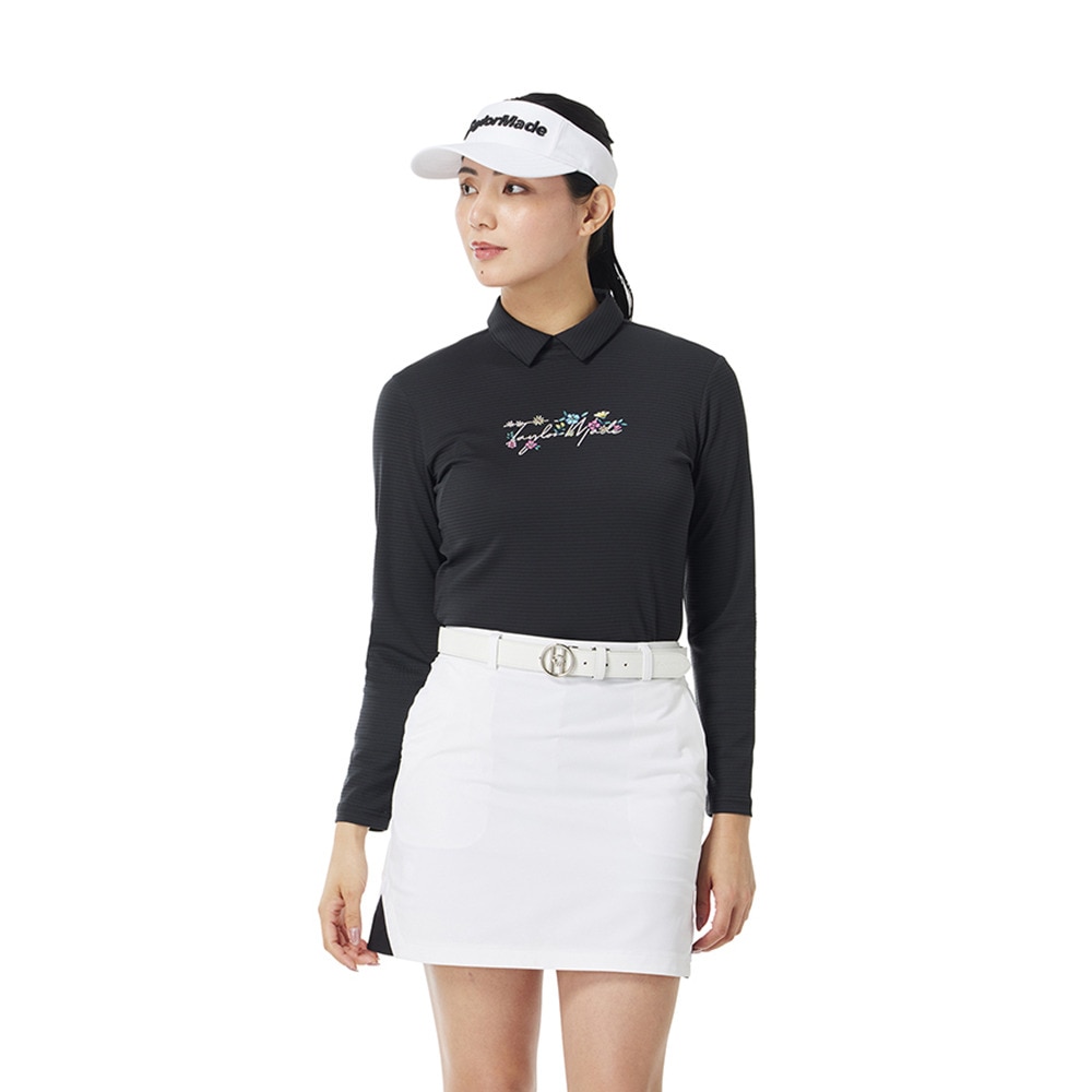 テーラーメイド（TAYLORMADE）（レディース）ゴルフウェア Tコントロールフラワーロゴ長袖ポロ M20380-TL534
