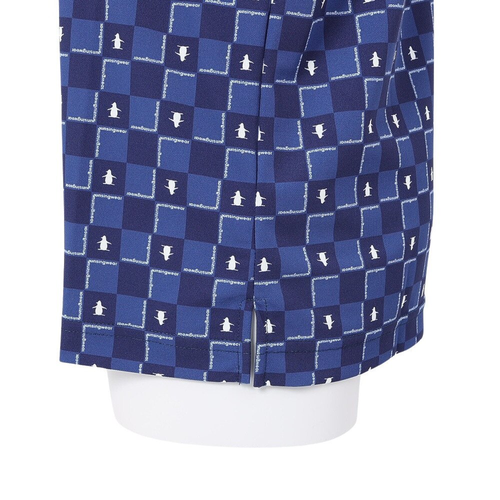 マンシング(MUNSING)ゴルフウェア ブロックチェック柄プリント 長袖ポロシャツ MG5FLS81L NV00(Lady’… マンシング（MUNSING）（レディース）ゴルフウェア ブロックチェック柄