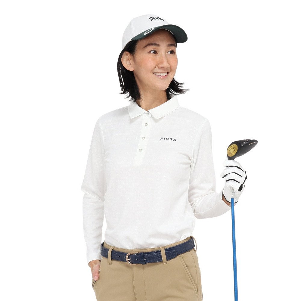 b*a様   GOLF 長袖ポロシャツ【ホワイト/L】 セール】ゴルフウェア 長袖ポロシャツ Lの価格が安い順 3ページ目