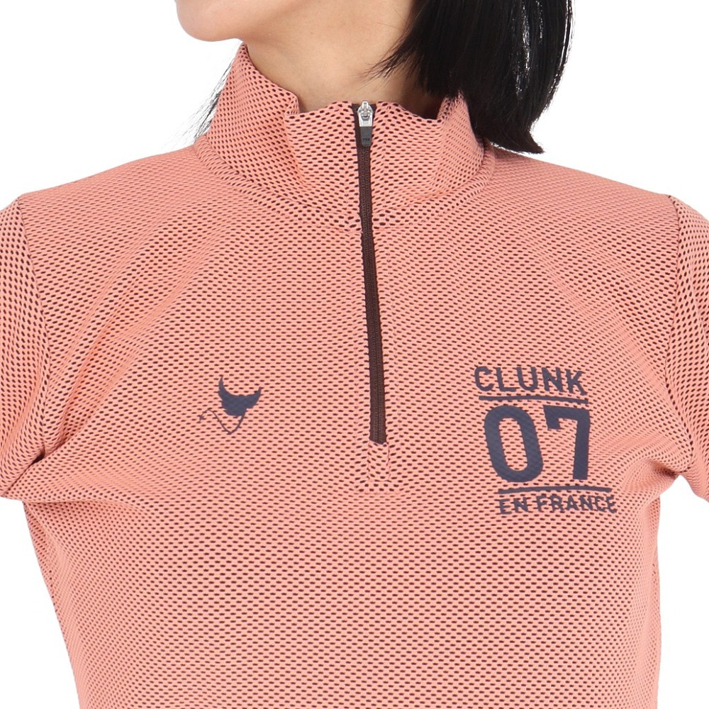 クランク（CLUNK）（レディース）ゴルフウェア ハーフジップ長袖シャツ CL5QUG03 PNK