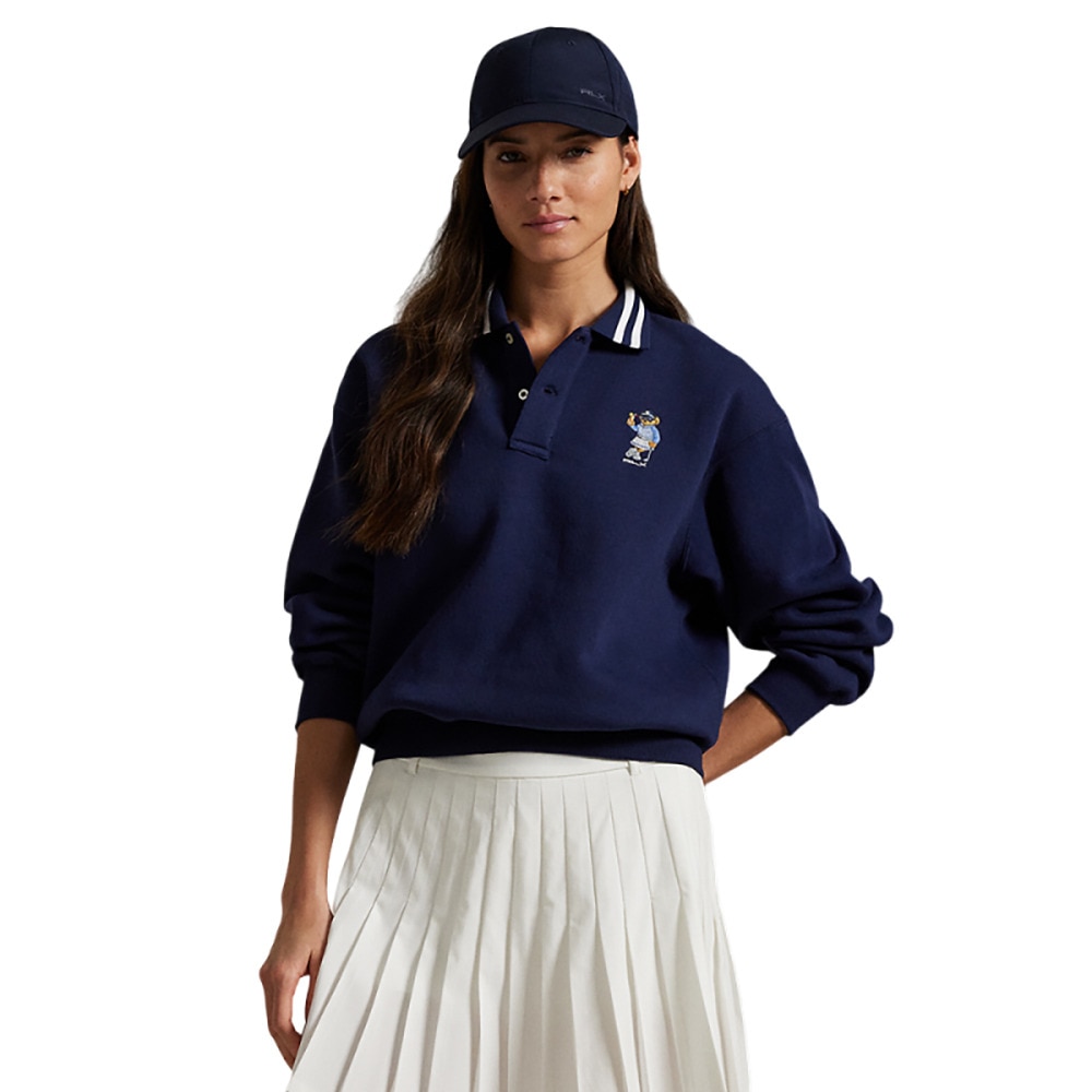 ラルフ ローレン（RALPH LAUREN）（レディース）ゴルフウェア Polo ベア フリース ロングスリーブ ポロシャツ WMXGKNINB920283410