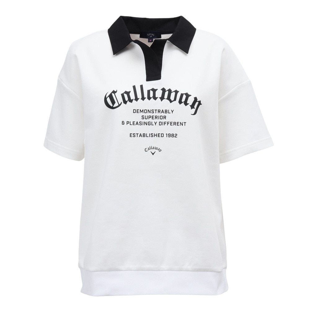 キャロウェイ（CALLAWAY）（レディース）ゴルフウェア 半袖スウェットシャツ C25217201-1030