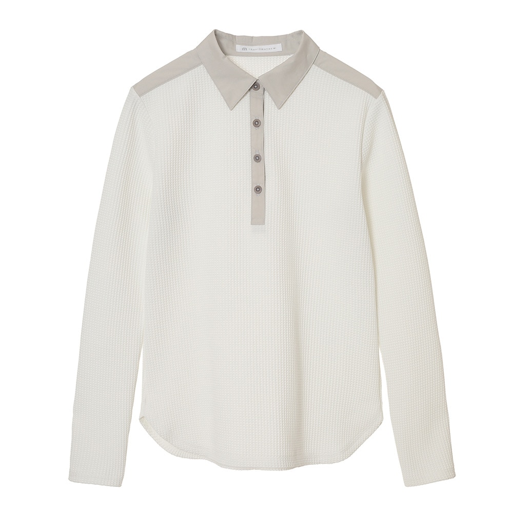 トラヴィスマシュー（Travis Mathew）（レディース）ゴルフウェア ロングスリーブ サーマル ポロ 7AM506-1WHT