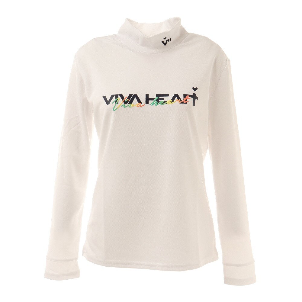  UVカット 配色 カノコ長袖モックネックシャツ 012-24211-005