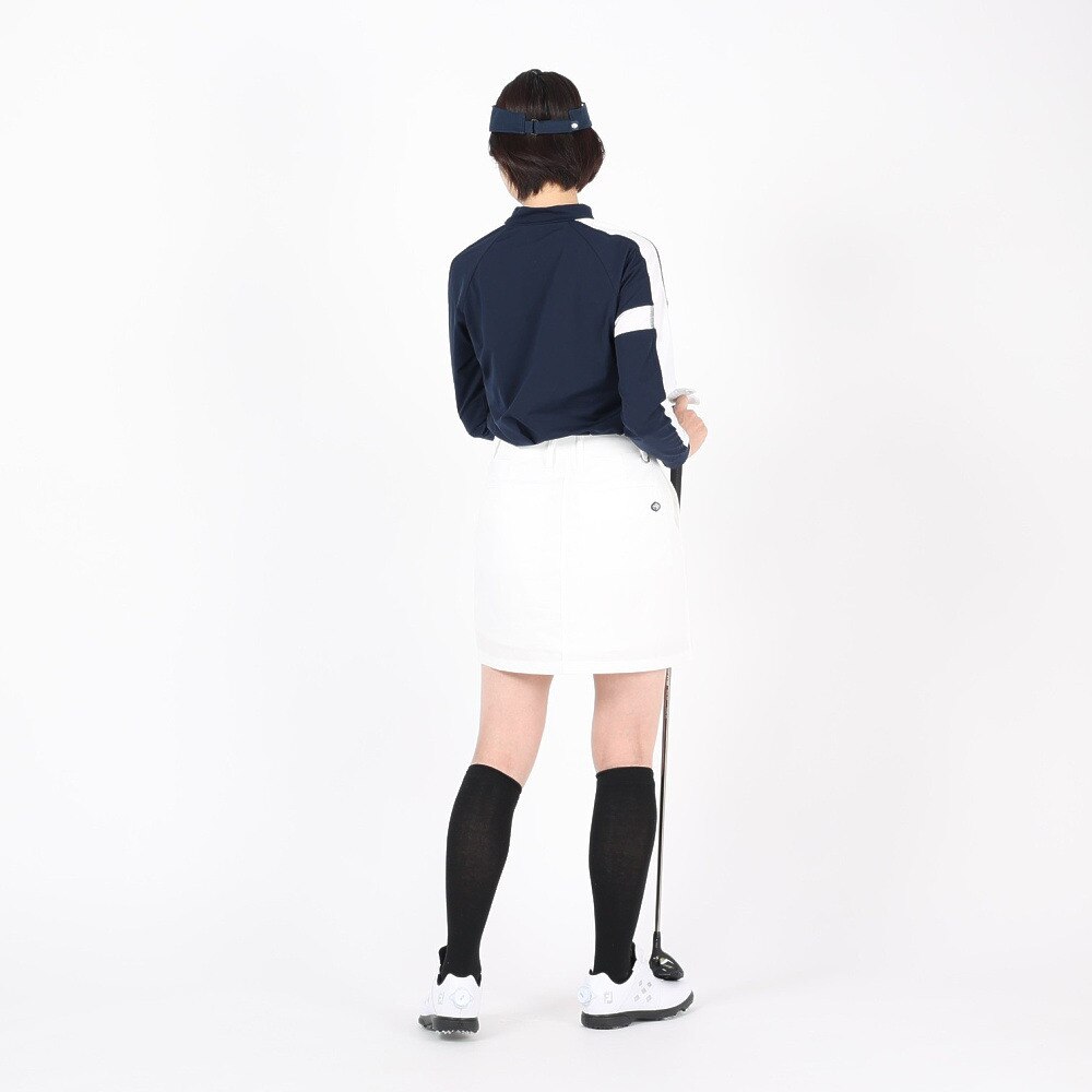 フィドラ（FIDRA）（レディース）ゴルフウェア ハイネック長袖Tシャツ FD5MUG23 NVY★★★