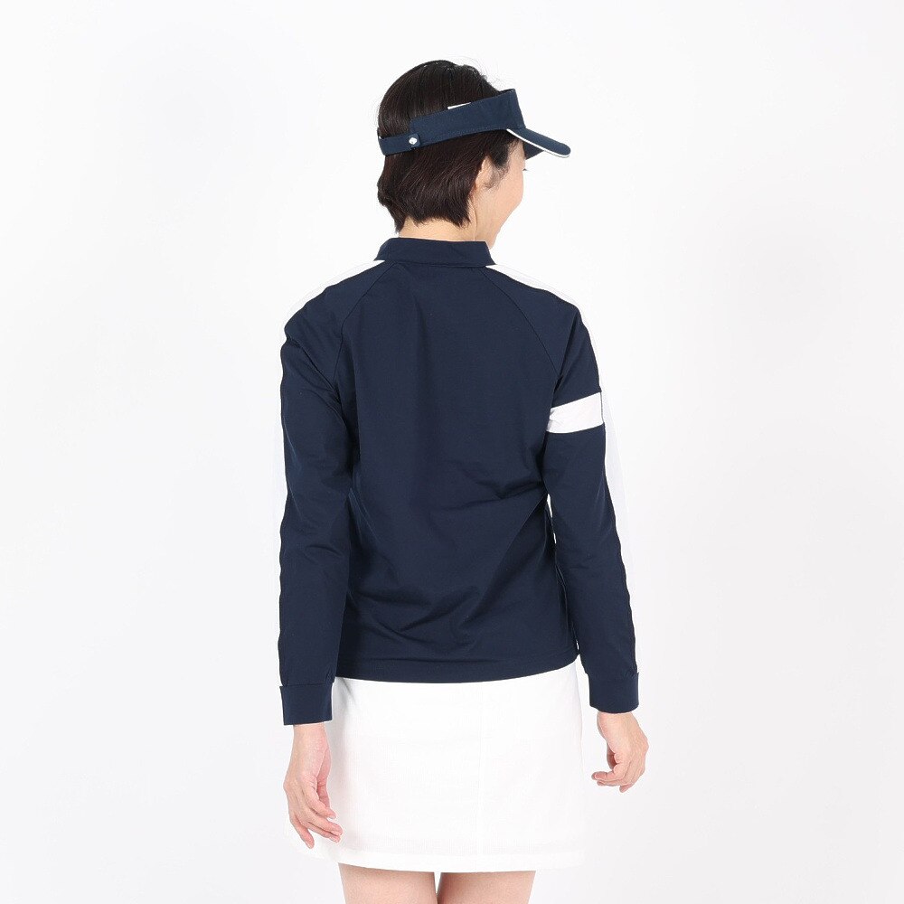 フィドラ（FIDRA）（レディース）ゴルフウェア ハイネック長袖Tシャツ FD5MUG23 NVY★★★