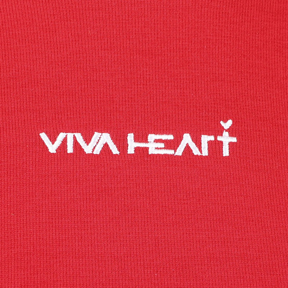 ビバハート（VIVA HEART）（レディース）ゴルフウェア プロ着用 UVカット 透け防止 ストレッチ 軽量 ライトウェイト長袖モックネック 012-27911-063