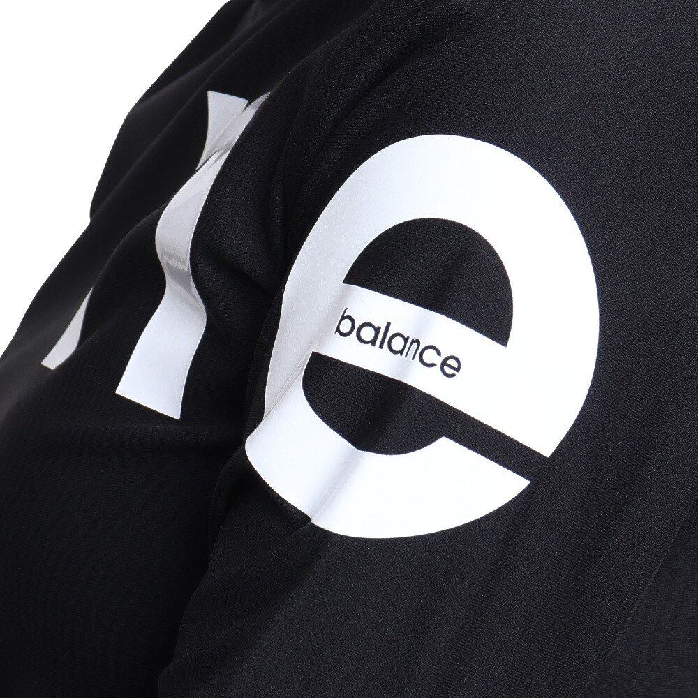 ニューバランス（new balance）（レディース）ゴルフウェア ストレッチ ロゴ 長袖　モックネック プルオーバー 012-2267501-010