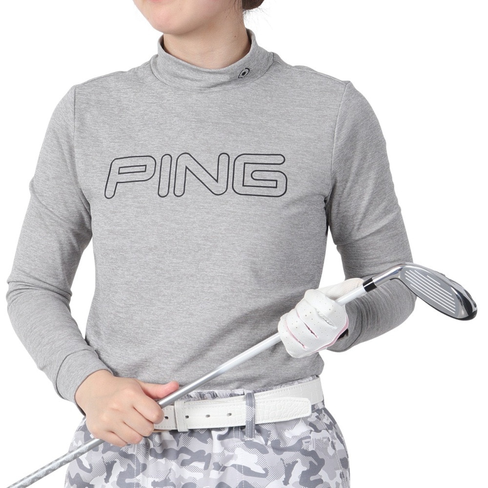 PING レディース ゴルフウェア セットアップ グレー PING（ピン） レディース ゴルフ セットアップ ニットジャカード 622