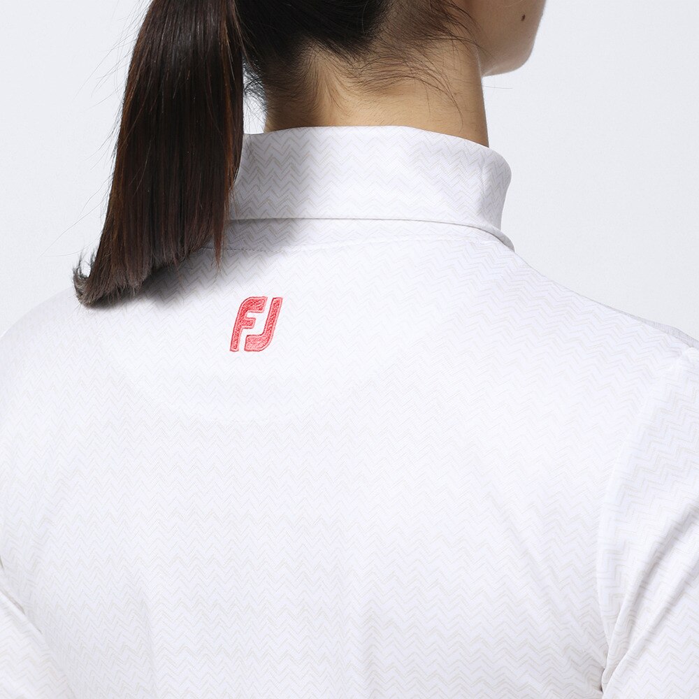 フットジョイ（FootJoy）（レディース）ゴルフウェア ゴルフウェア シェブロンプリント サーモライト長袖保温タートルネックシャツ 81175  FJW-F23-S04