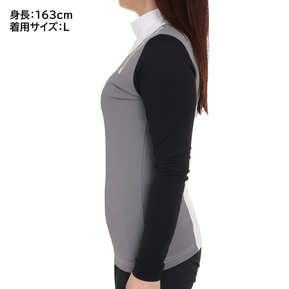 ニューバランス（new balance）（レディース）ゴルフウェア モックネック プルオーバー 長袖シャツ 012-3267504-030