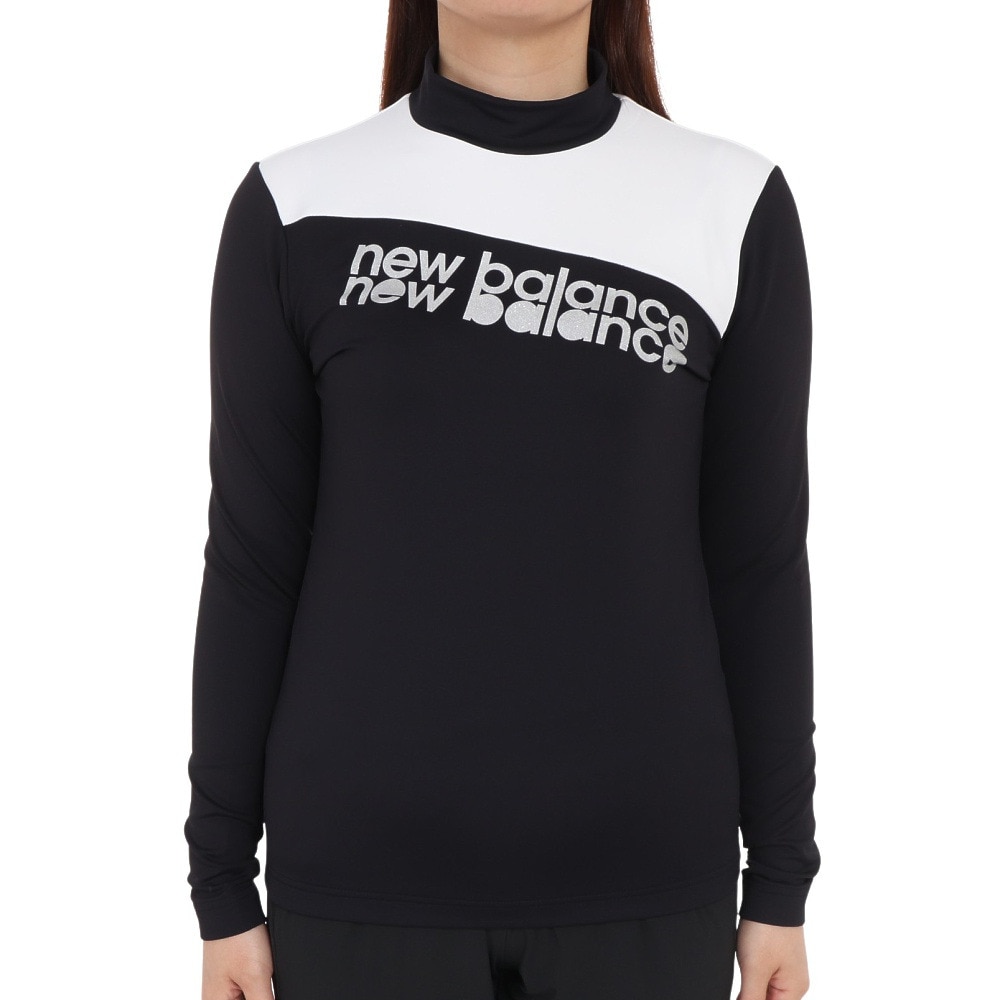 ニューバランス（new balance）（レディース）ゴルフウェア モックネック プルオーバー 長袖シャツ 012-3267511-010