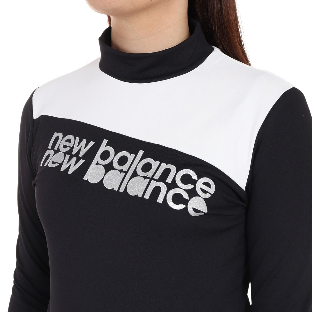 ニューバランス（new balance）（レディース）ゴルフウェア モックネック プルオーバー 長袖シャツ 012-3267511-010