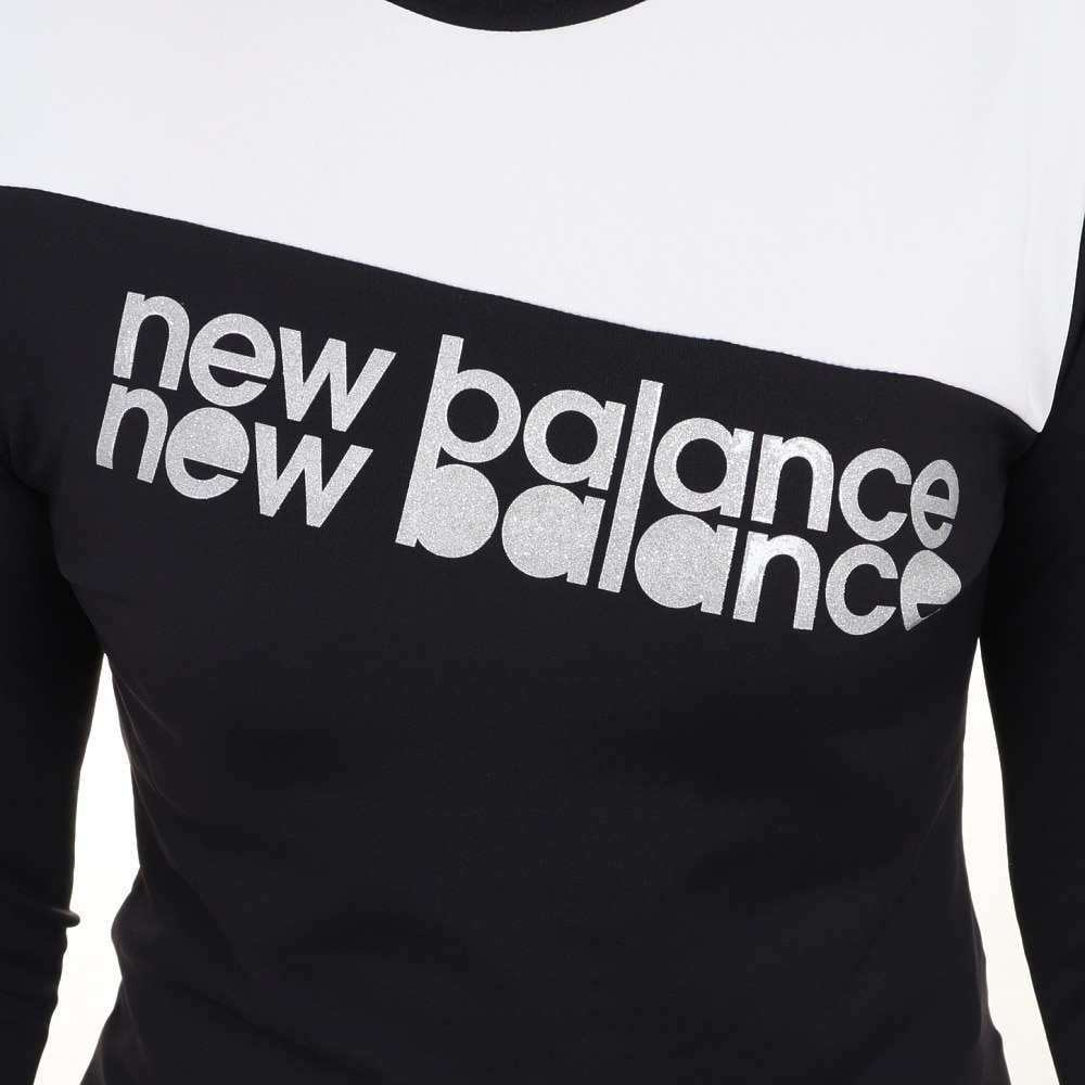 ニューバランス（new balance）（レディース）ゴルフウェア モックネック プルオーバー 長袖シャツ 012-3267511-010
