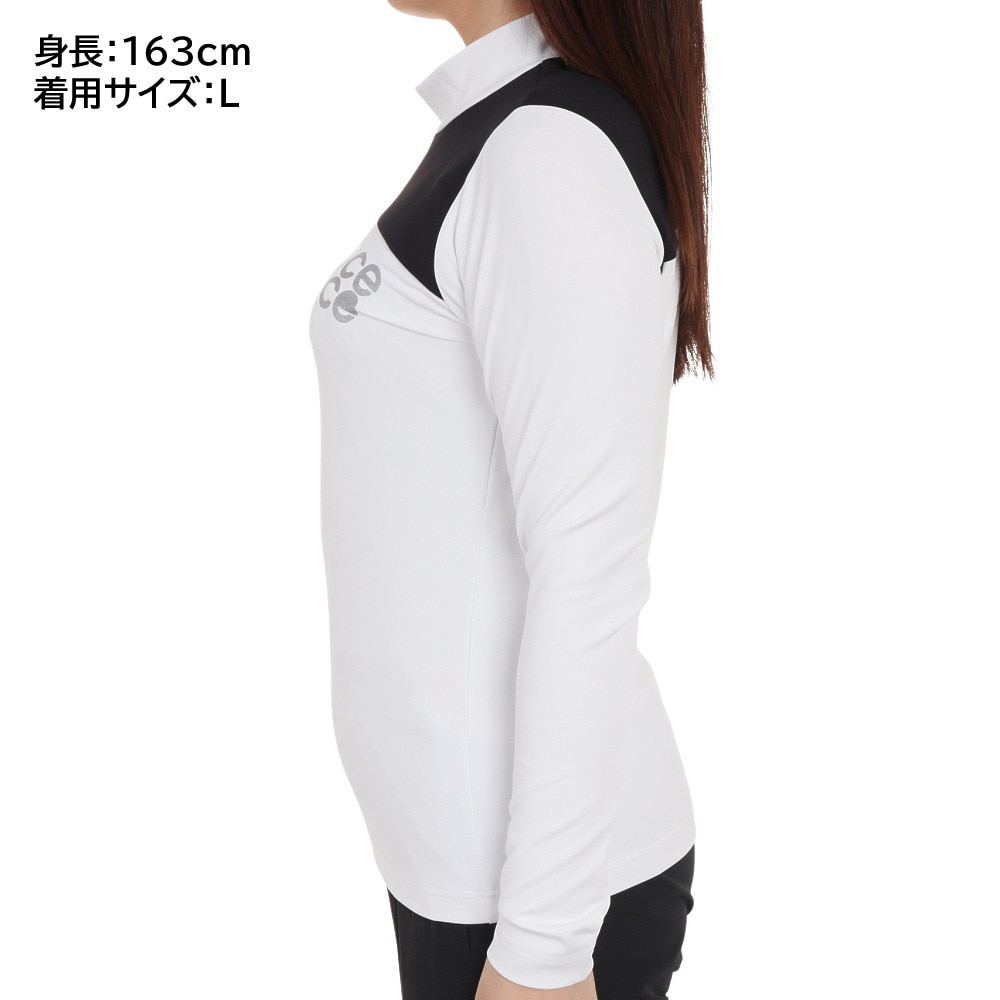 ニューバランス（new balance）（レディース）ゴルフウェア モックネック プルオーバー 長袖シャツ 012-3267511-030