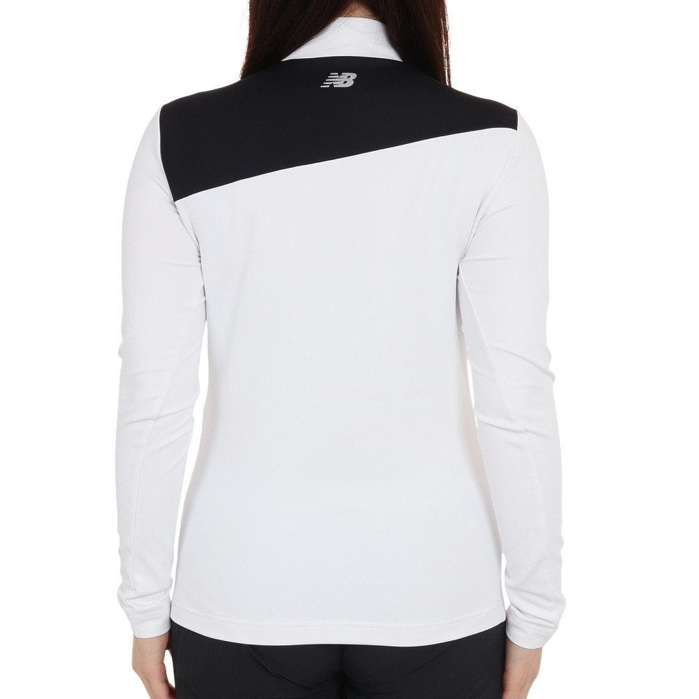 ニューバランス（new balance）（レディース）ゴルフウェア モックネック プルオーバー 長袖シャツ 012-3267511-030