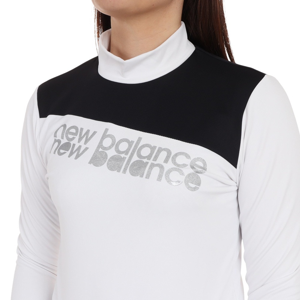 ニューバランス（new balance）（レディース）ゴルフウェア モックネック プルオーバー 長袖シャツ 012-3267511-030