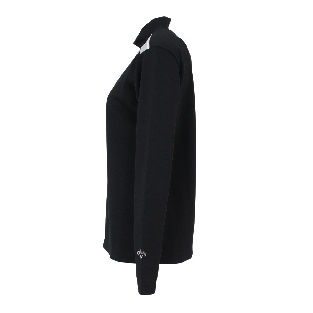 キャロウェイ（CALLAWAY）（レディース）ゴルフウェア 吸汗速乾 抗菌 長袖 モックネックシャツ C23233200-1010