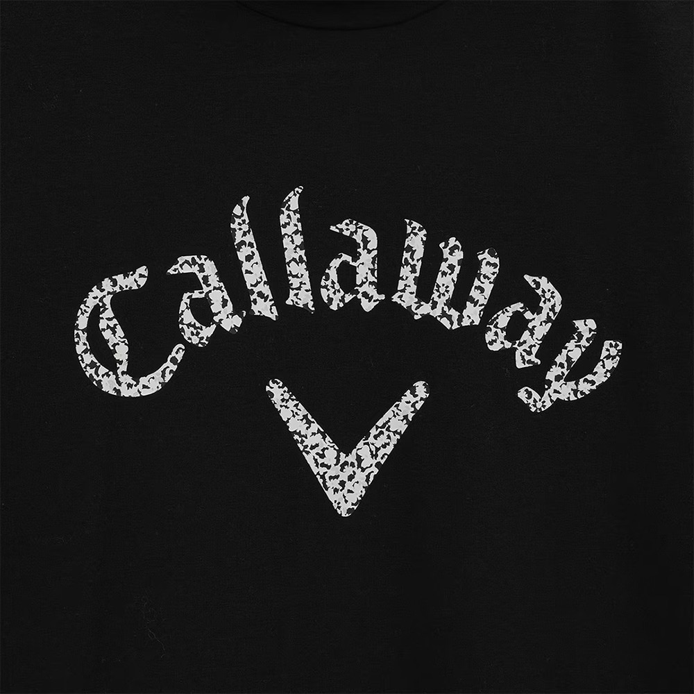 キャロウェイ（CALLAWAY）（レディース）ゴルフウェア 天竺長袖モックネックロゴプリントシャツ C23233201-1010