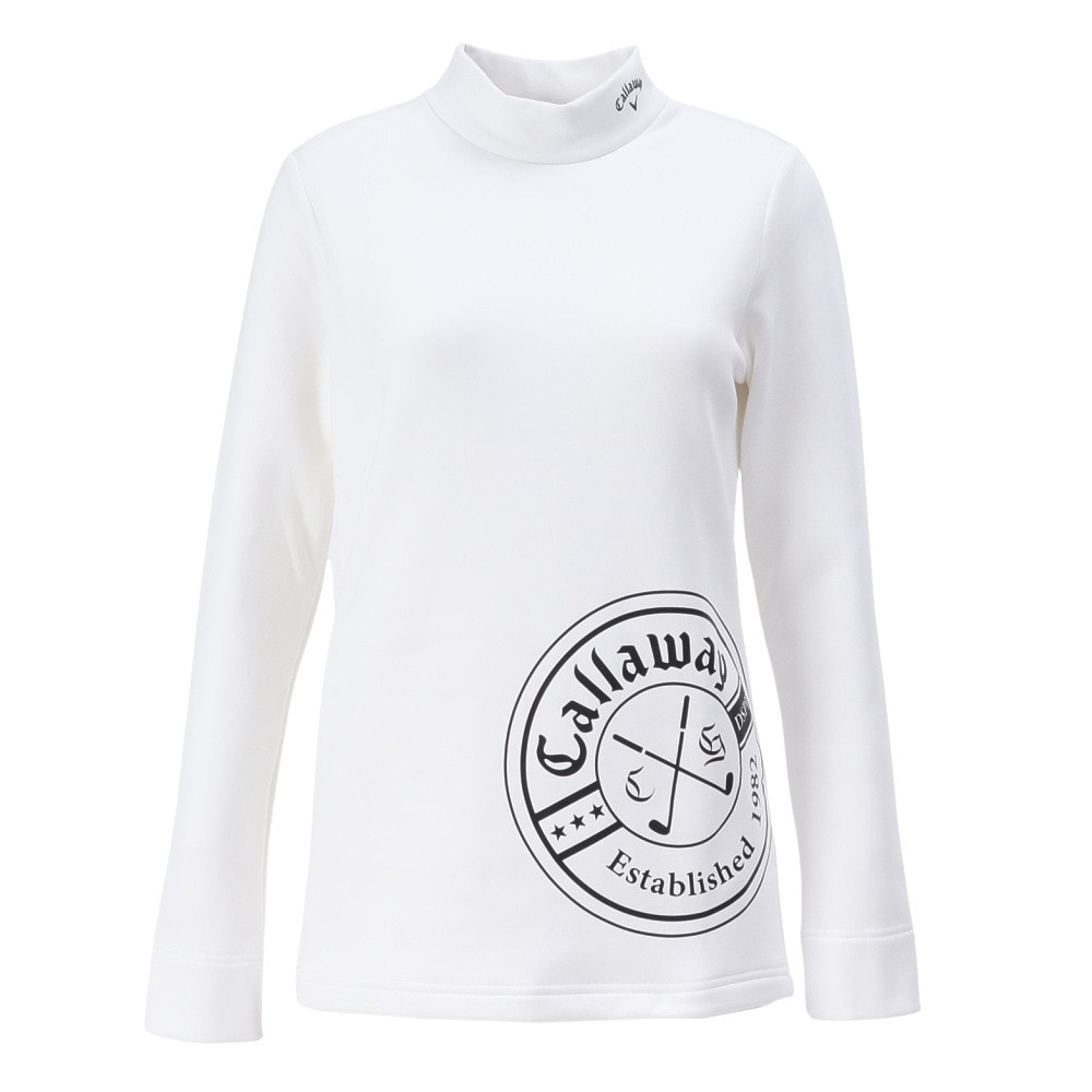 キャロウェイ（CALLAWAY）（レディース）ゴルフウェア 軽量 保温 長袖 モックネックシャツ C23233206-1030