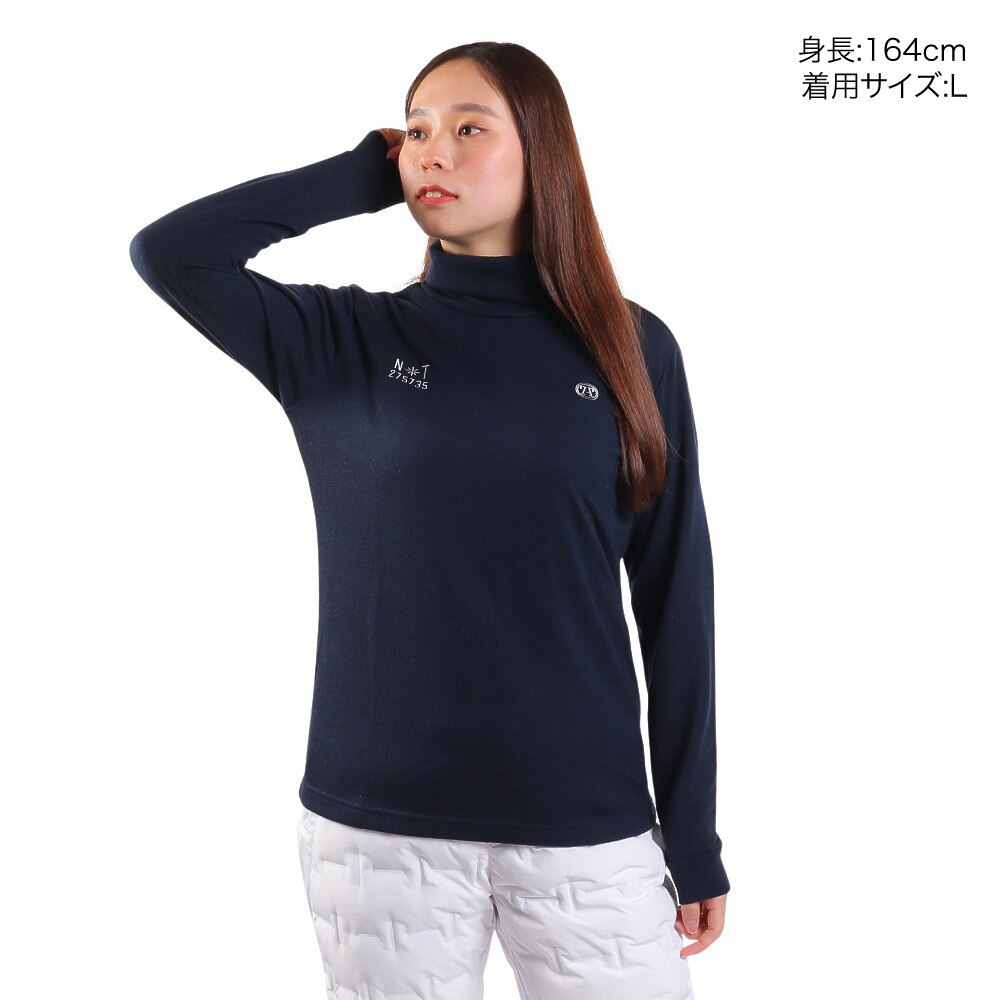 トミーアーマー（Tommy Armour）（レディース）ゴルフウェア 長袖ハイネック EVO-WOOL BTN MN TAES23F070015 NVY