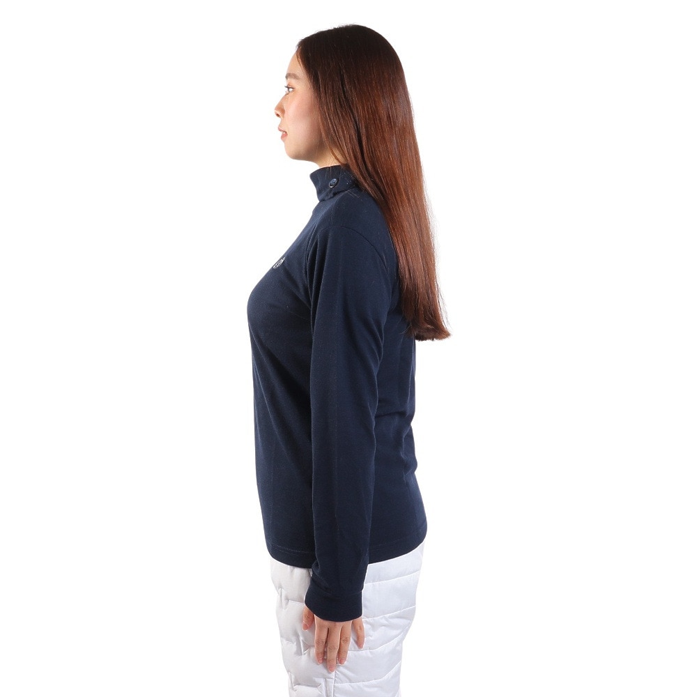 トミーアーマー（Tommy Armour）（レディース）ゴルフウェア 長袖ハイネック EVO-WOOL BTN MN TAES23F070015 NVY
