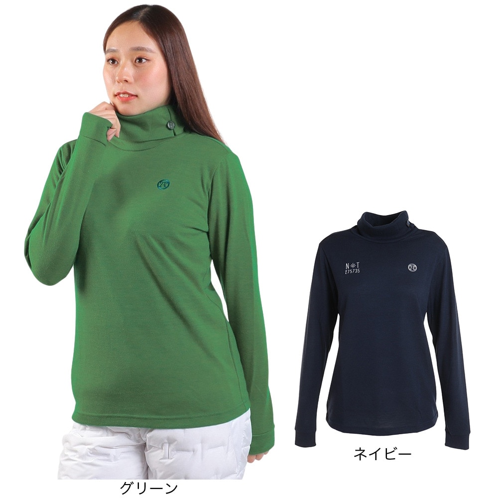 トミーアーマー（Tommy Armour）（レディース）ゴルフウェア 長袖ハイネック EVO-WOOL BTN MN TAES23F070015 NVY