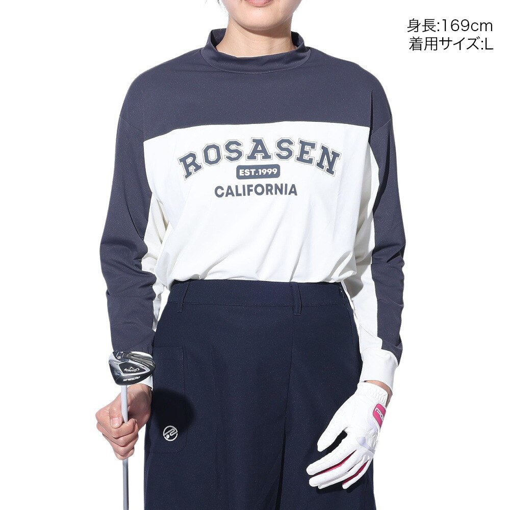 ROSASEN（レディース）ゴルフウェア A-Line 冷感UV 長袖Tシャツ 048-21311-018