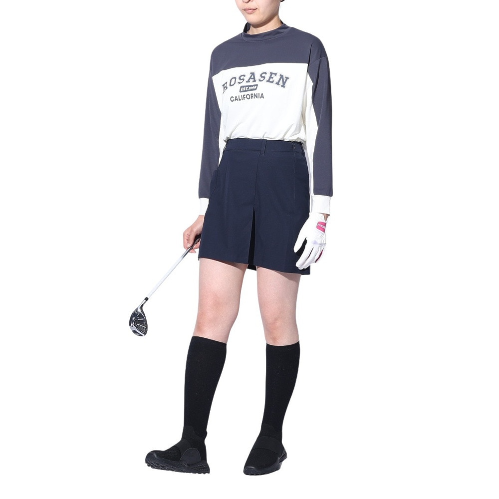 ROSASEN（レディース）ゴルフウェア 吸水速乾 A-Line 冷感UV 長袖Tシャツ 048-21311-018