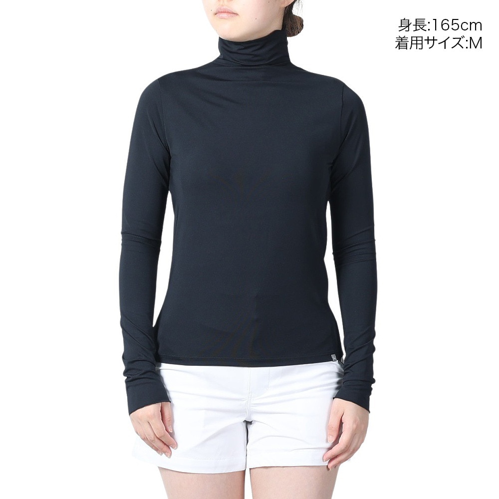 トラヴィスマシュー（Travis Mathew）（レディース）ゴルフウェア 長袖モックネックTシャツ 7AJ507-0BLK